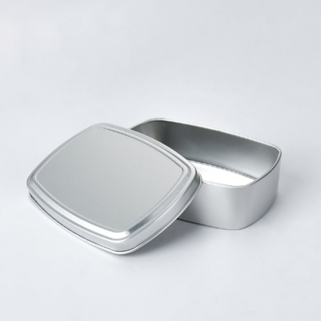 Portable Silicone Food Cover – 150ml Square Aluminum Box Handy Soap Box