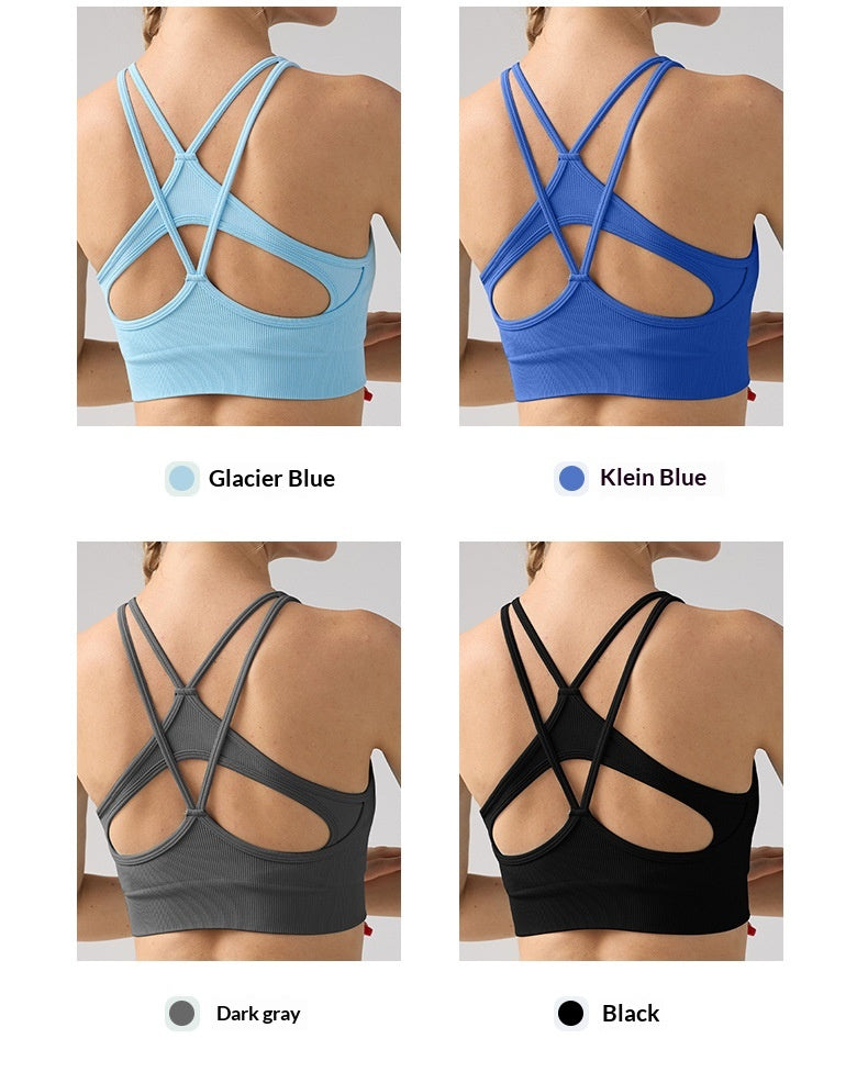 Women's Double-Strap Slimming Tank Top – Anti‑Sag Fitness Wear