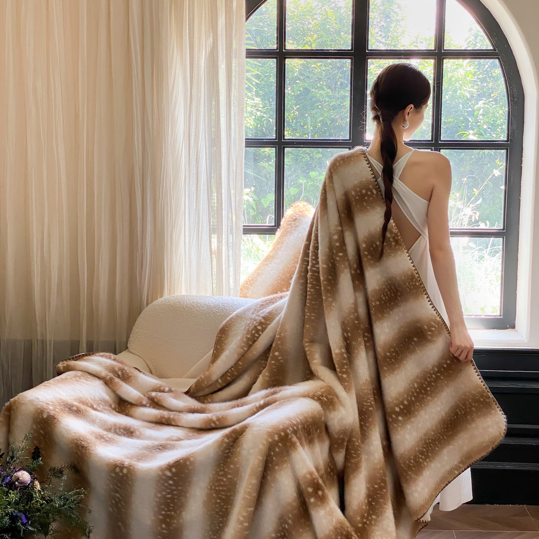 Reversible Faux Mink Blanket – Luxury Camping & Cozy Autumn