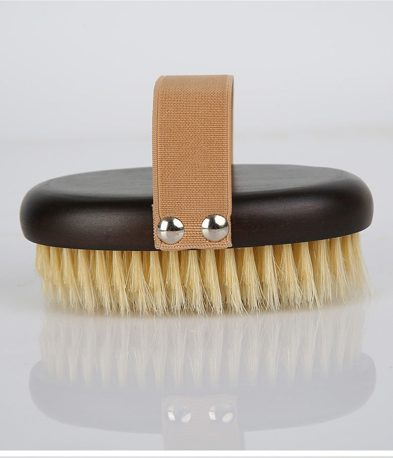 Ergonomic Pet Grooming Brush – Pig Bristle Dry Body Soft Brush