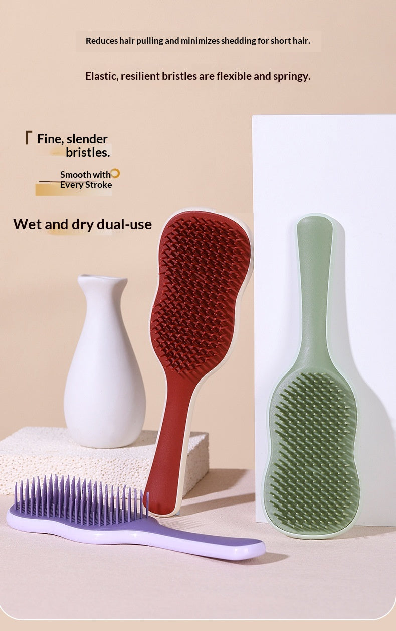 Banana Leaf‑Shaped Adjustable Grooming Comb for Pets