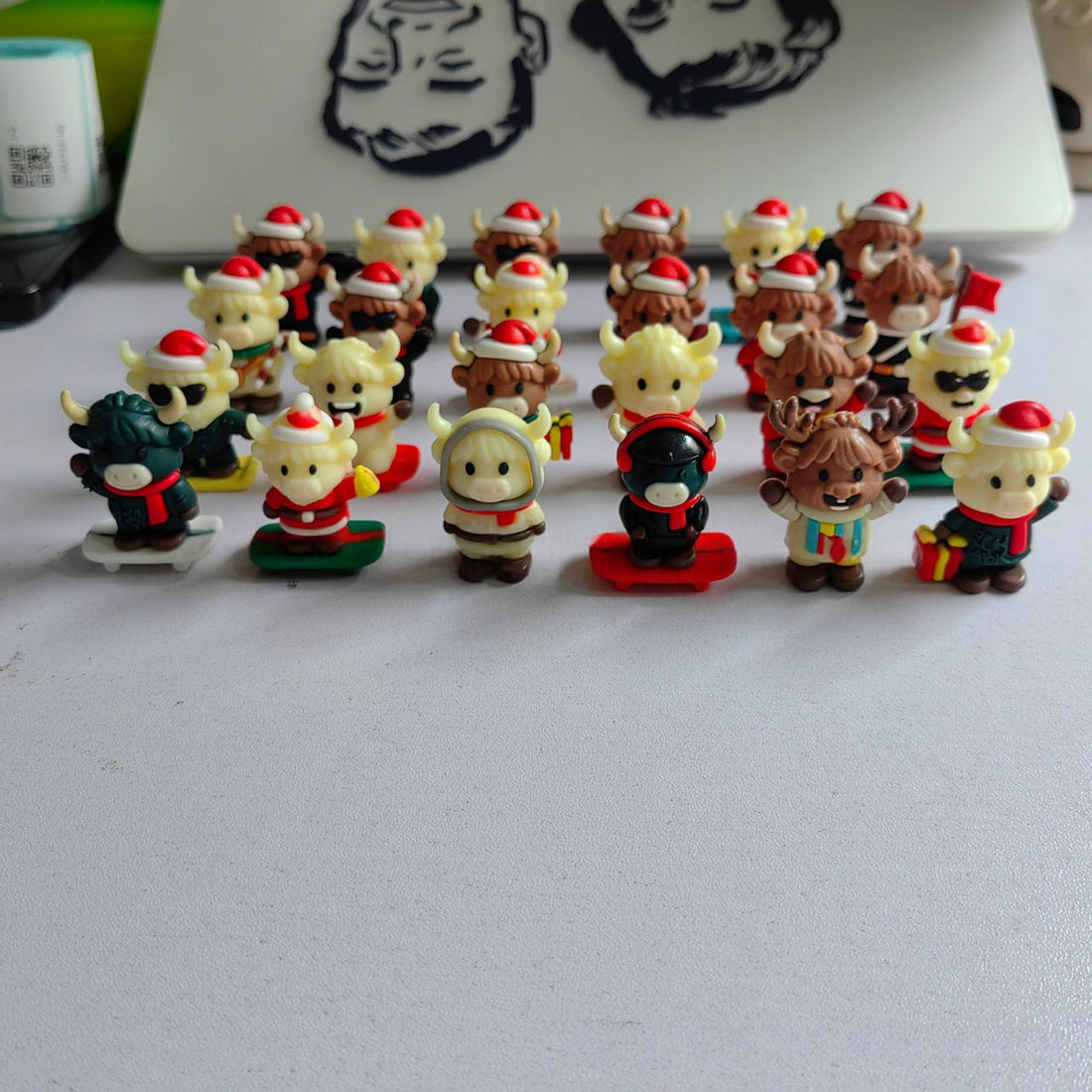Advent Calendar for Your Desk: Highland Cow PVC