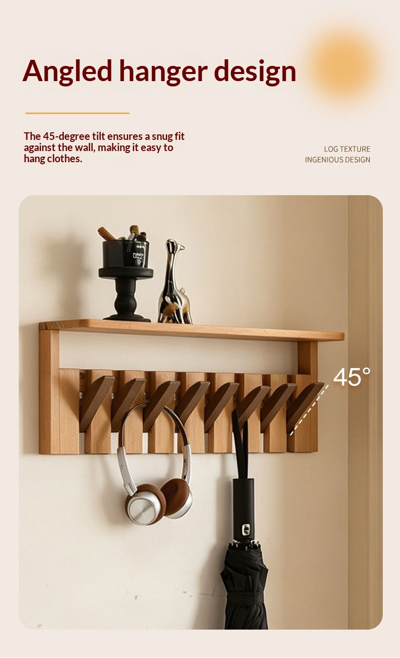 Portable Folding Travel Shoe Rack – Solid Wood Coat Rack with Piano Keys