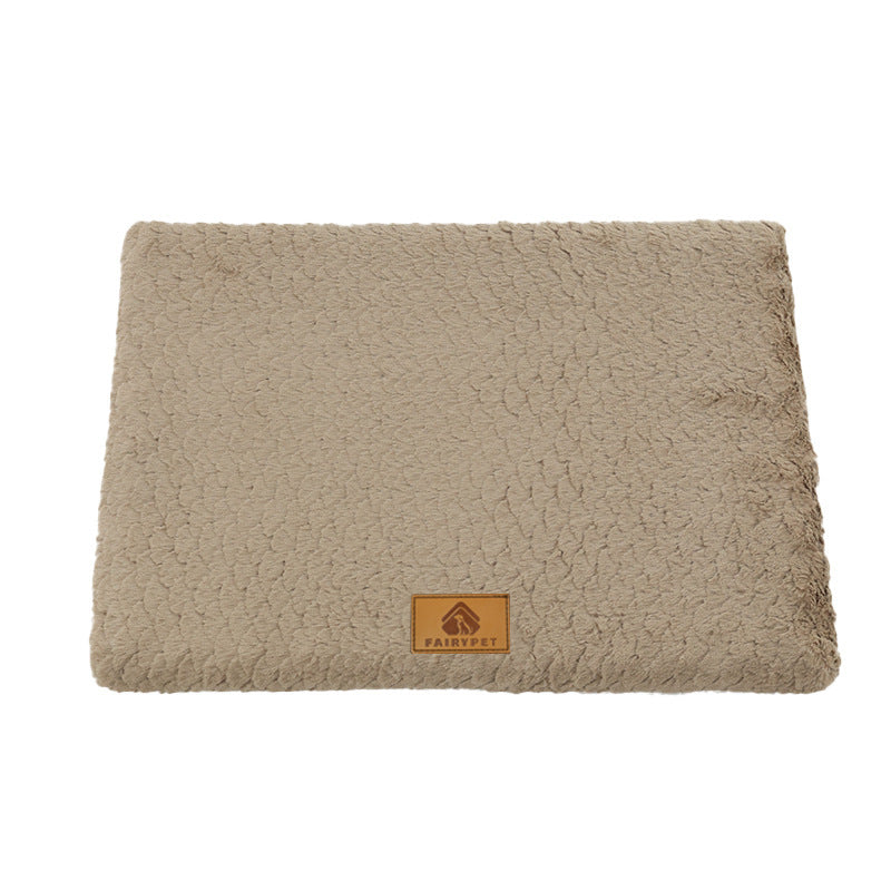 Thickened Plush Pet Mat – Compact Folding Yoga Mat