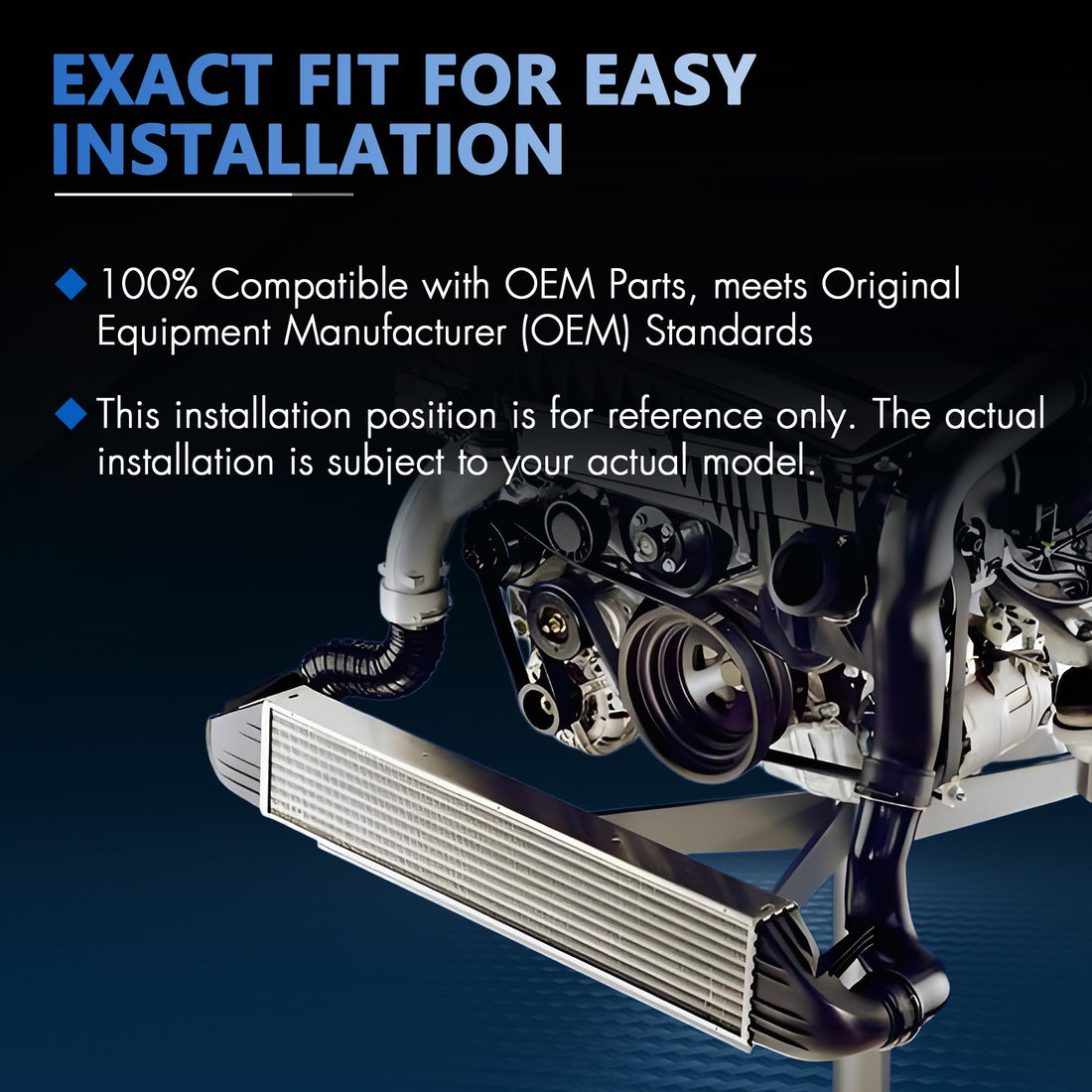 Powerful Intercooler Air Cooler for Chevy Cruze 2016-2019