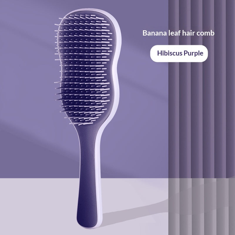 Banana Leaf‑Shaped Adjustable Grooming Comb for Pets
