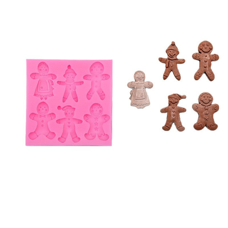 Mini Gingerbread Man Silicone Mold - Reusable Baking Mold