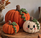 Crochet Pumpkin Trio Pattern PDF | Fall Decor