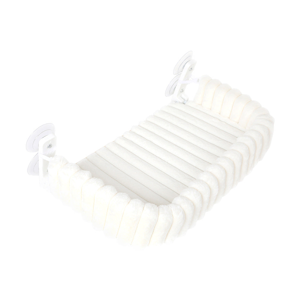 Hanging Suction-Cup Plush Cat Hammock