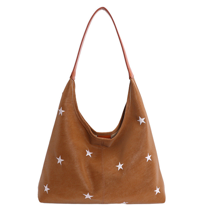 Five-Pointed Star Commuter Tote – Compact Reusable Shopping Bag