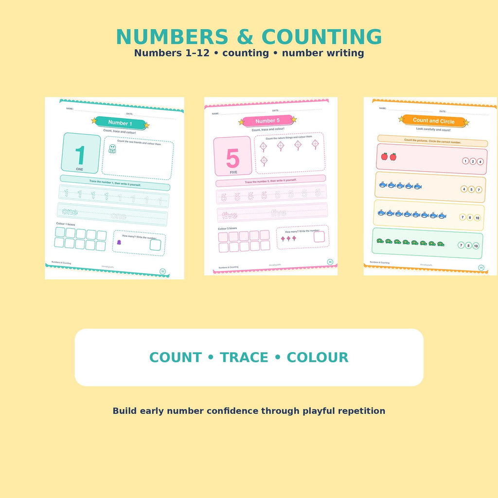 My big book of Learning & Fun, Kids book, Activities, numbers, colors, Animals, Preschool (Digital)