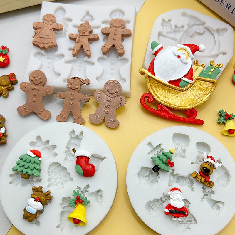 Mini Gingerbread Man Silicone Mold - Reusable Baking Mold