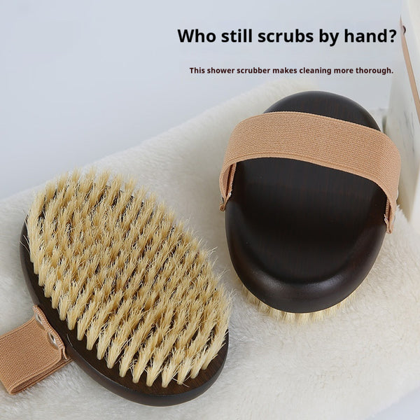 Ergonomic Pet Grooming Brush – Pig Bristle Dry Body Soft Brush