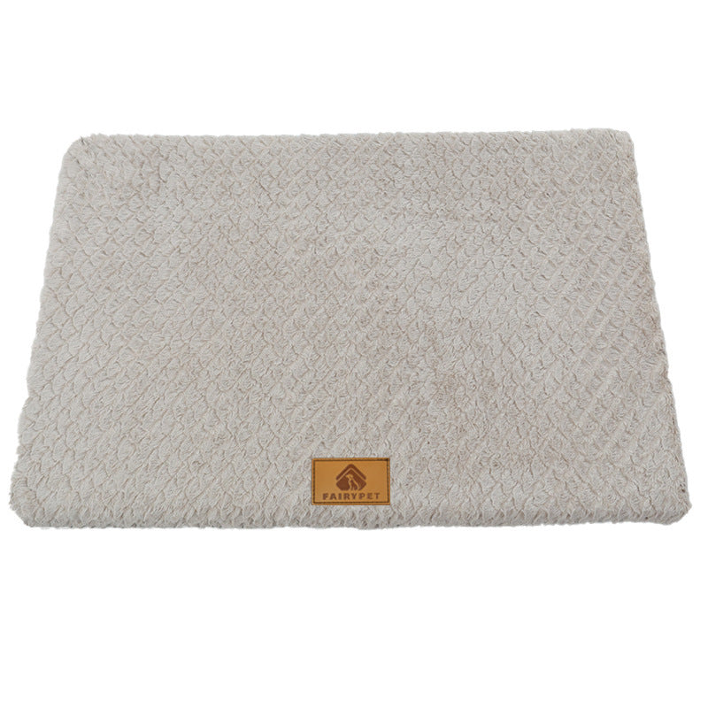 Thickened Plush Pet Mat – Compact Folding Yoga Mat