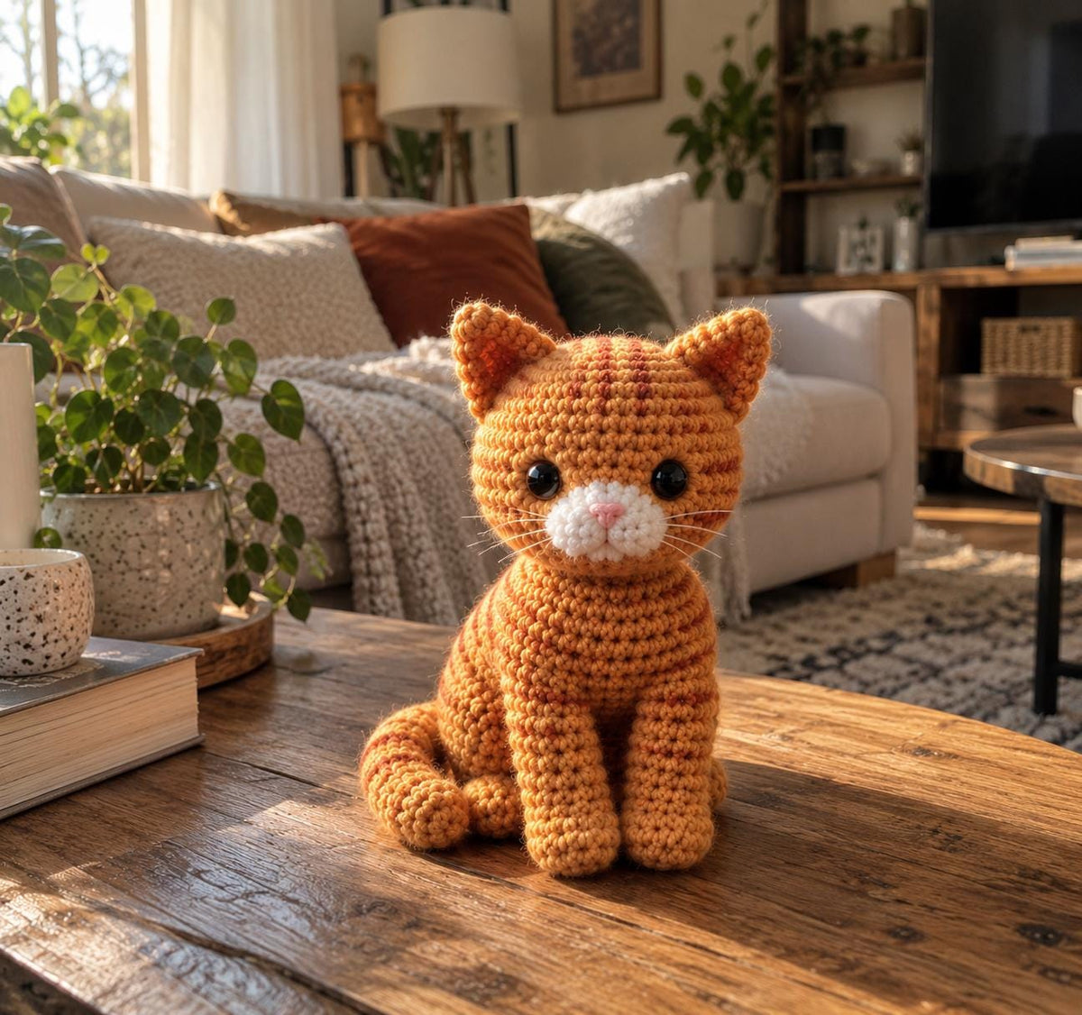 6 Sitting Cat Crochet Pattern Collection, PDF, Amigurumi Bundle, Beginner Friendly