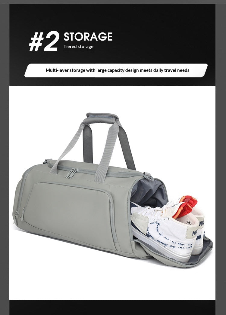 Large Capacity Waterproof Backpack with Dry/Wet Compartments