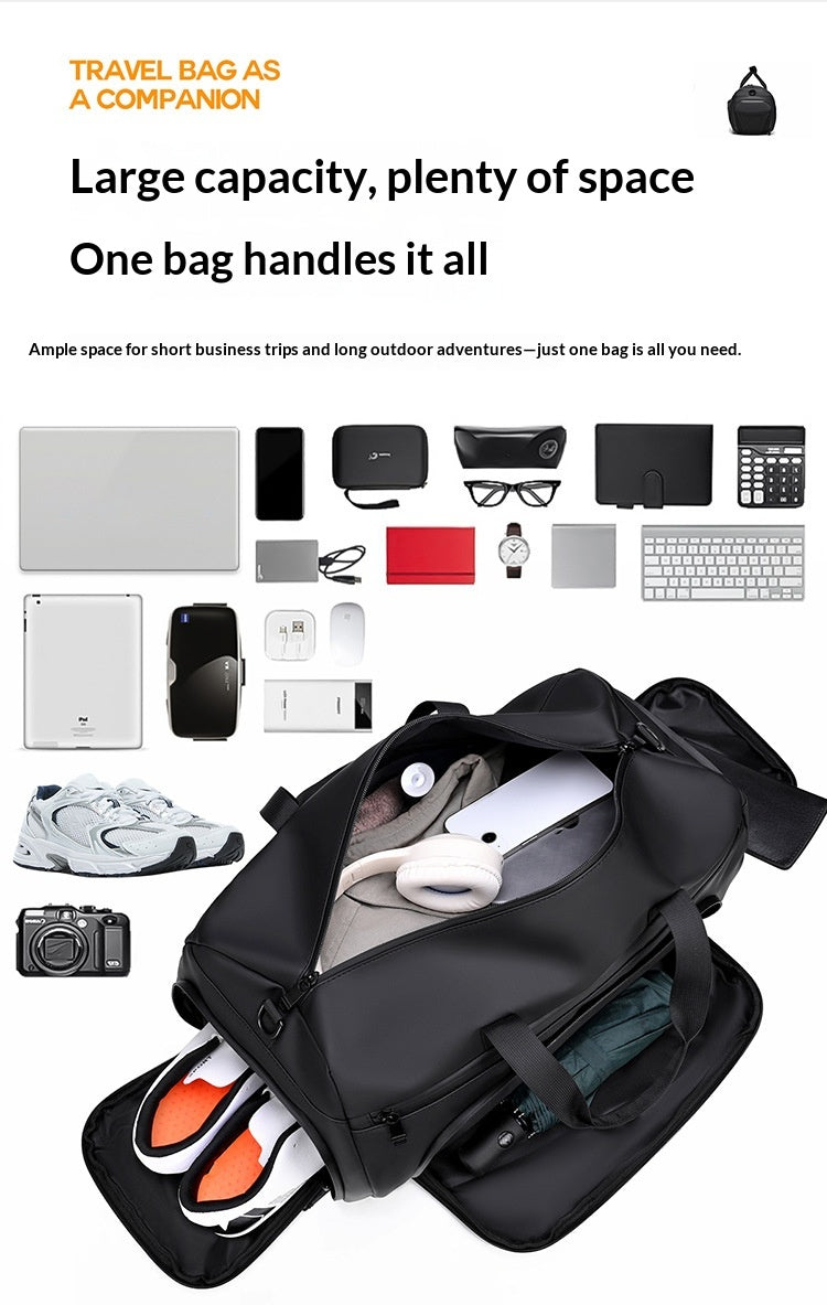 Portable Folding Chair & Trolley Bag with Dry‑Wet Separation for Swimming & Sports