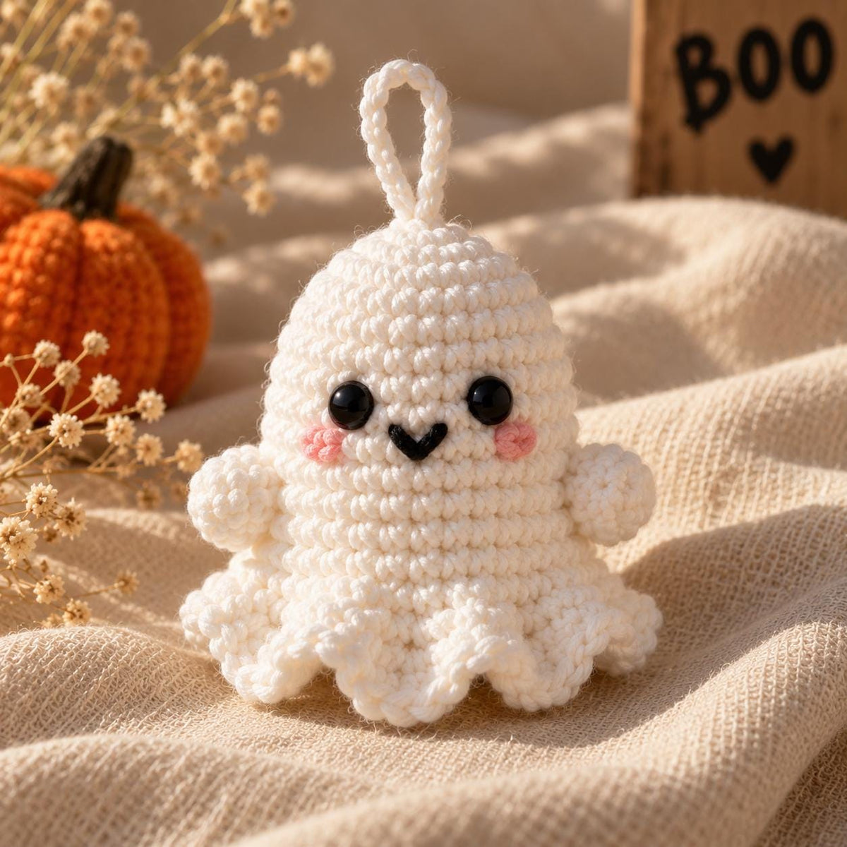 Beginner Halloween Ghost Amigurumi Crochet Pattern, Easy PDF Guide