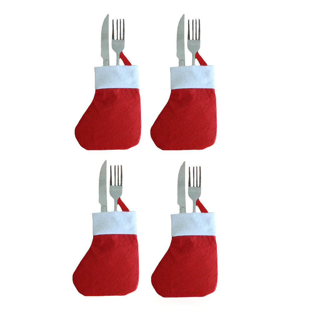 Versatile Christmas Stocking Cutlery Bag – Fold‑Away Utensil Holder