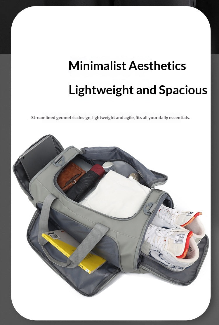Large Capacity Waterproof Backpack with Dry/Wet Compartments