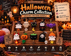 Halloween Crochet Charm Collection, 10 Characters + Charms (Digital Pattern)