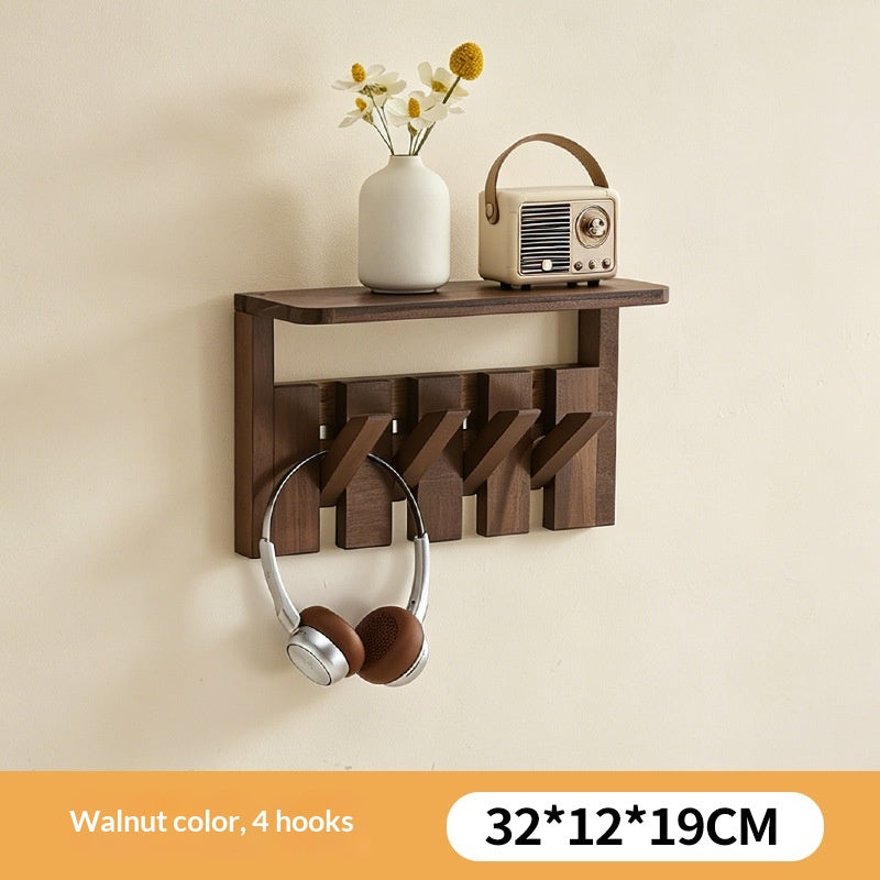 Portable Folding Travel Shoe Rack – Solid Wood Coat Rack with Piano Keys