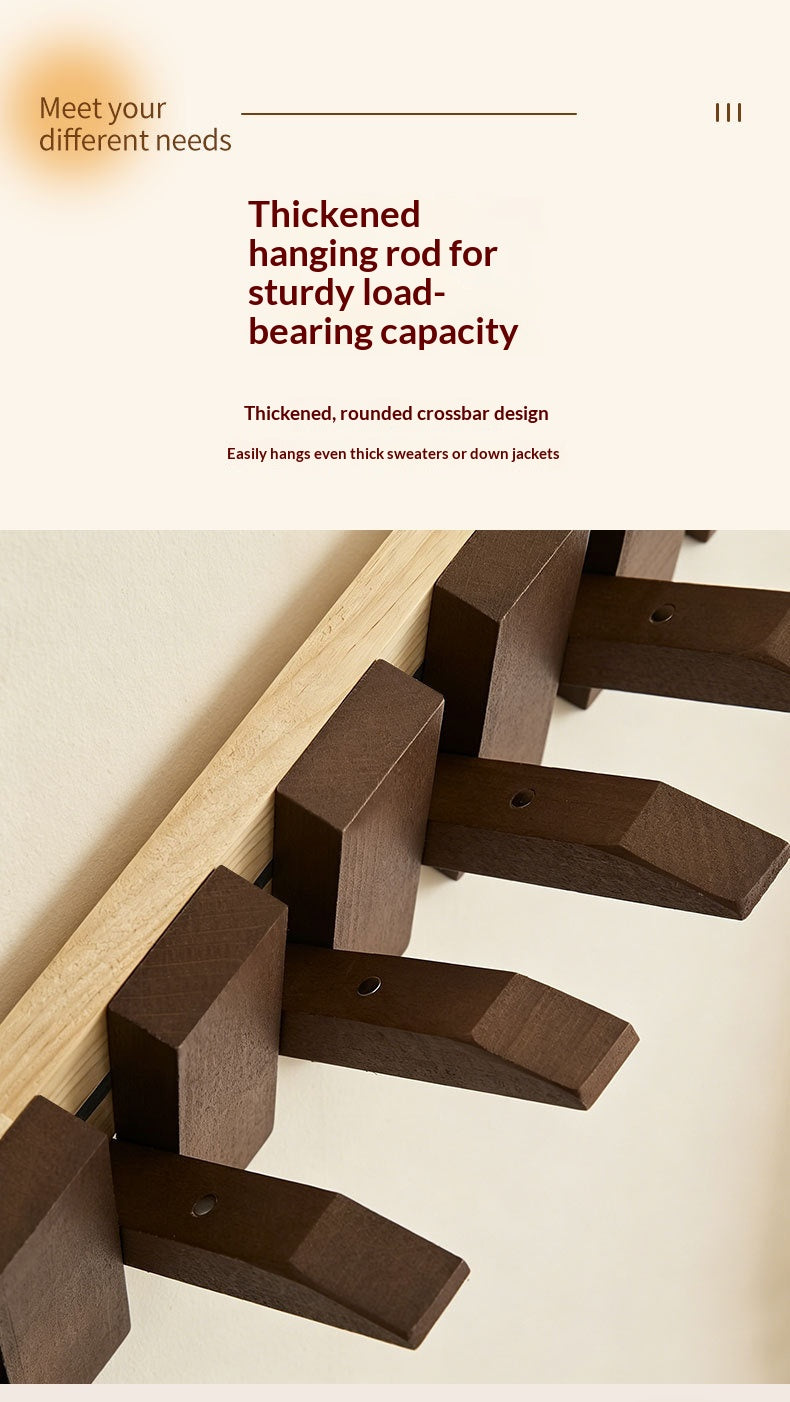 Portable Folding Travel Shoe Rack – Solid Wood Coat Rack with Piano Keys