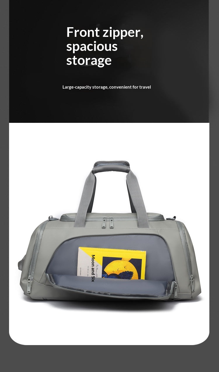 Large Capacity Waterproof Backpack with Dry/Wet Compartments