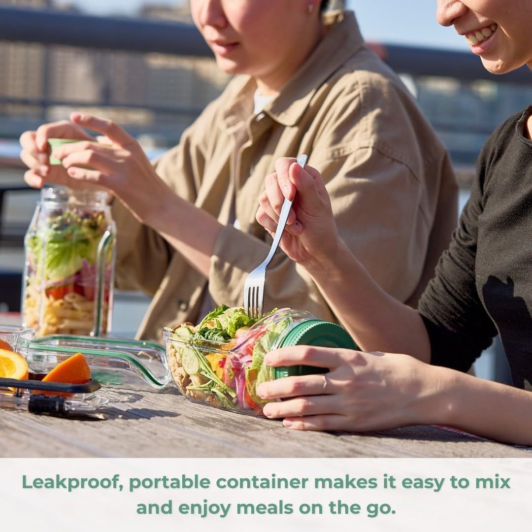 Leak‑Proof Plastic Salad Container – Keep Greens Fresh