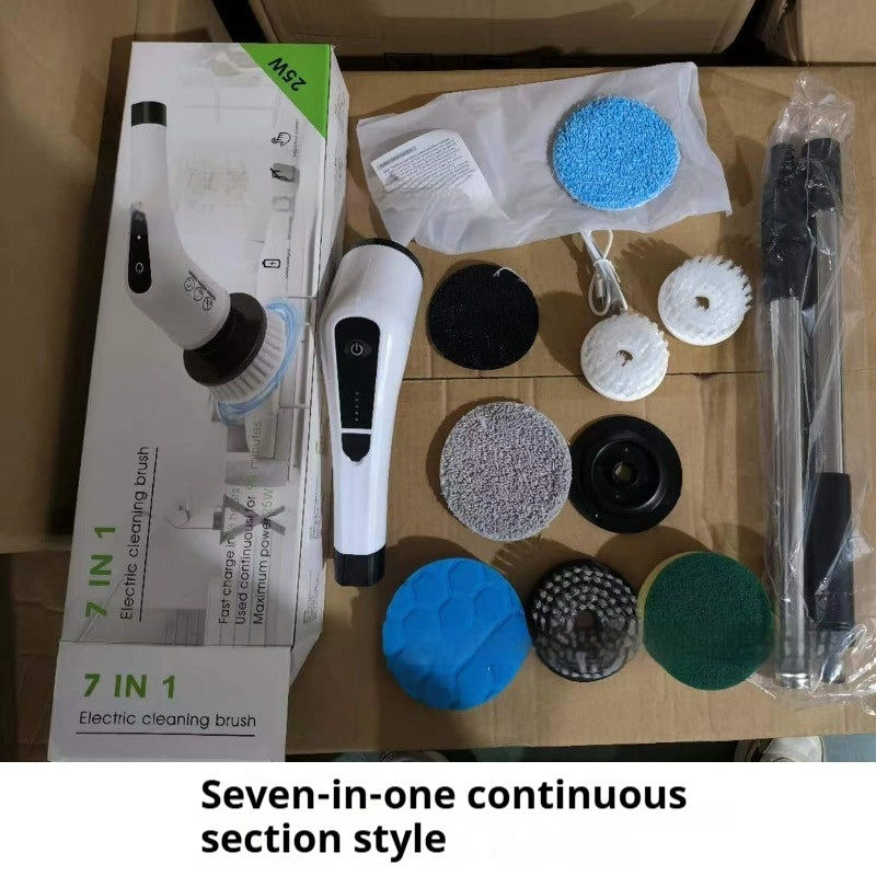 Compact Reusable Silicone Dish Brush – 7‑in‑1 Cordless Cleaning Power