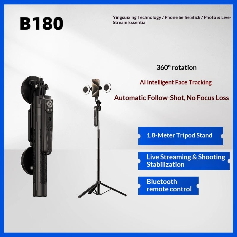 Automatic Rotating Live-streaming Stand With Face Recognition And Auto
