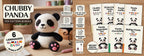Chubby Panda Amigurumi Crochet Pattern PDF, 6 Languages, Instant Download