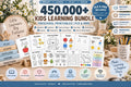 450,000+ Preschool Learning Bundle, Alphabet, Numbers, Coloring (PLR/MRR)