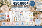 450,000+ Preschool Learning Bundle, Alphabet, Numbers, Coloring (PLR/MRR)