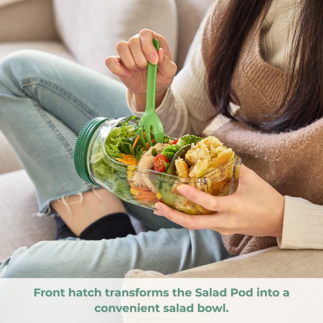 Leak‑Proof Plastic Salad Container – Keep Greens Fresh