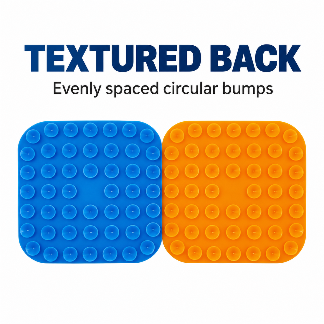 Dual Texture Pet Lick Mat For Dogs And Cats, Square Feeding Pad With S