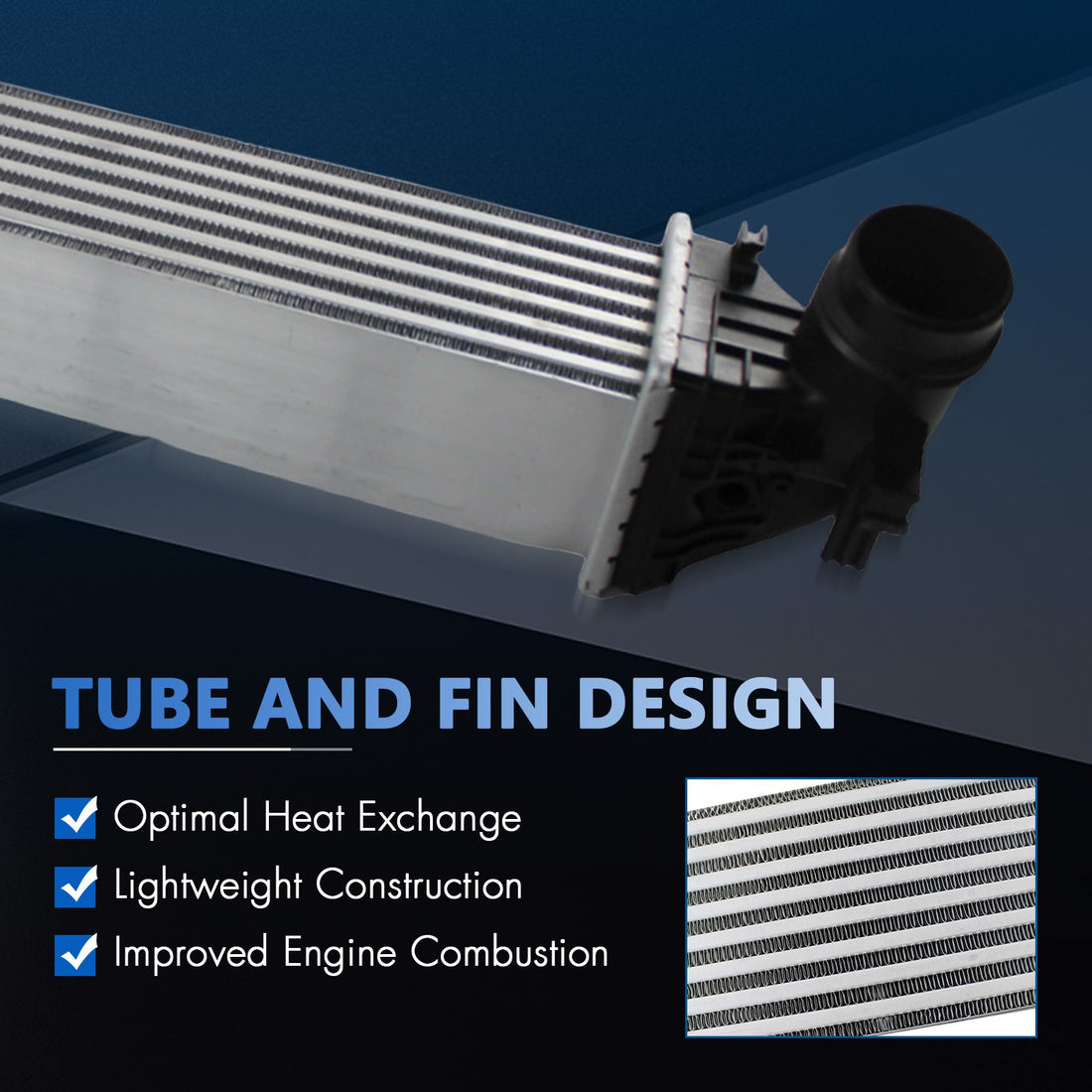 Powerful Intercooler Air Cooler for Chevy Cruze 2016-2019
