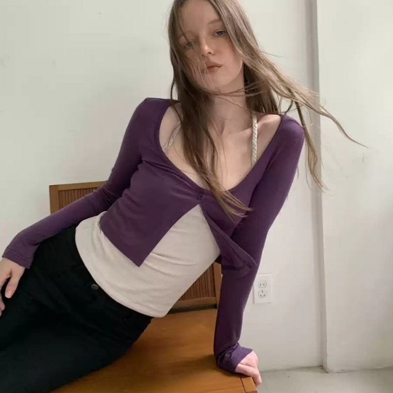 Cozy Wool-Blend Autumn Slim-Fit Cardigan & Vest Set