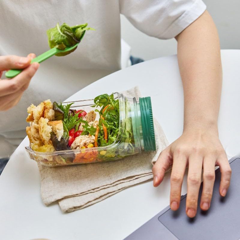 Leak‑Proof Plastic Salad Container – Keep Greens Fresh