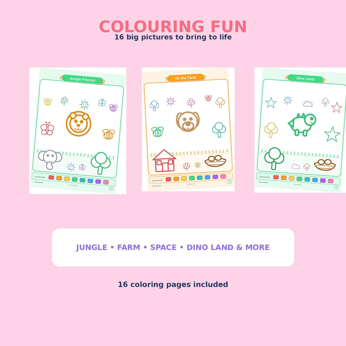 My big book of Learning & Fun, Kids book, Activities, numbers, colors, Animals, Preschool (Digital)