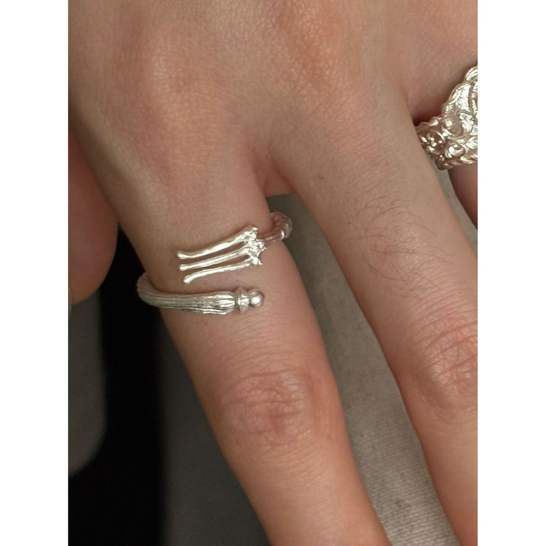 Retro Spoon & Fork Ring – Silicone Travel Spoon for Women