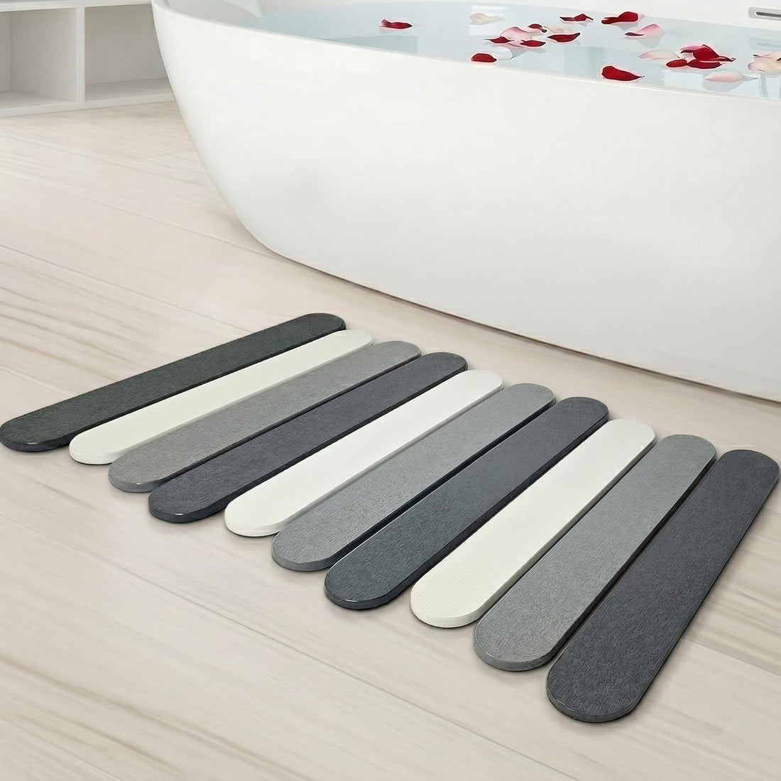 Portable Quick‑Drying Stone Floor Mat for Kitchen & Travel