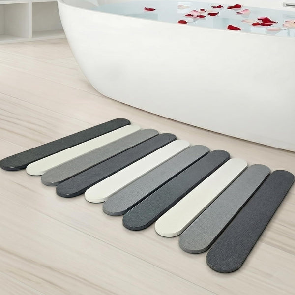 Portable Quick‑Drying Stone Floor Mat for Kitchen & Travel