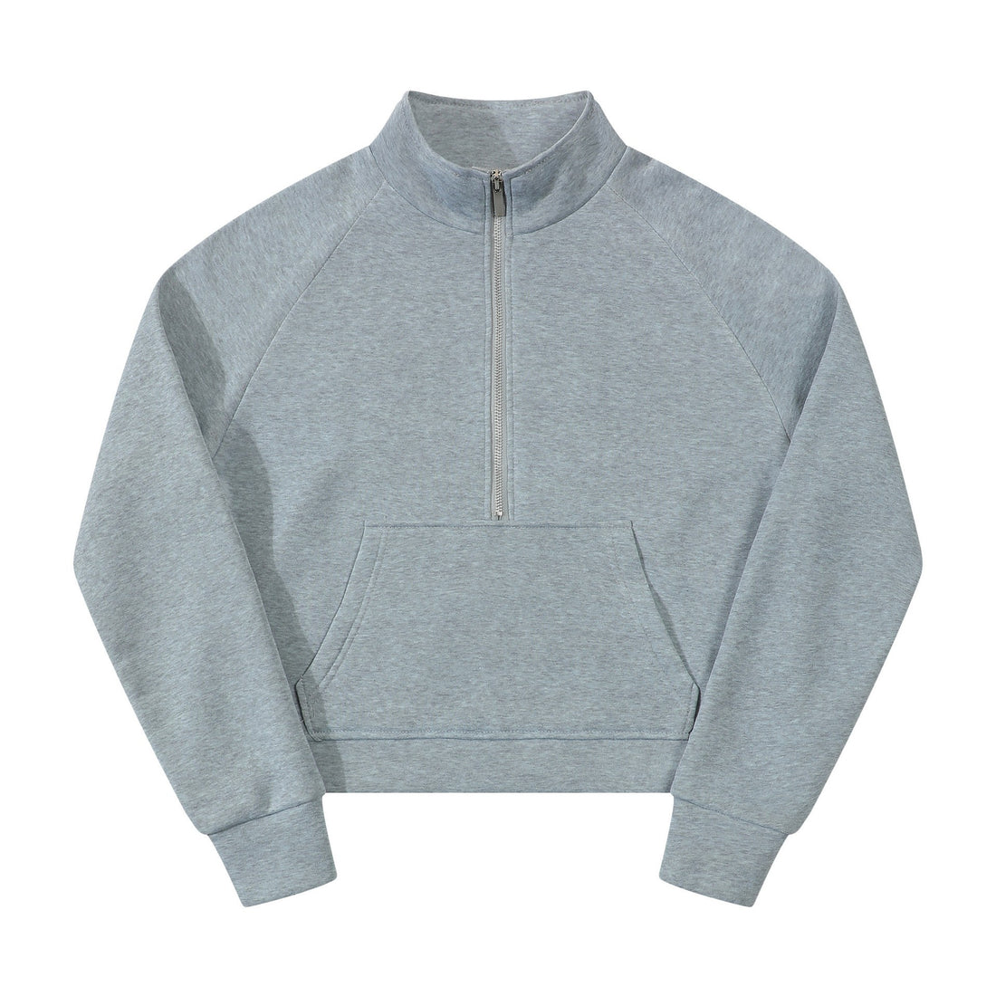 Comfortable Fleece Half-Zip Stand Collar Sweater
