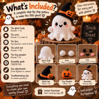Beginner Halloween Ghost Amigurumi Crochet Pattern, Easy PDF Guide