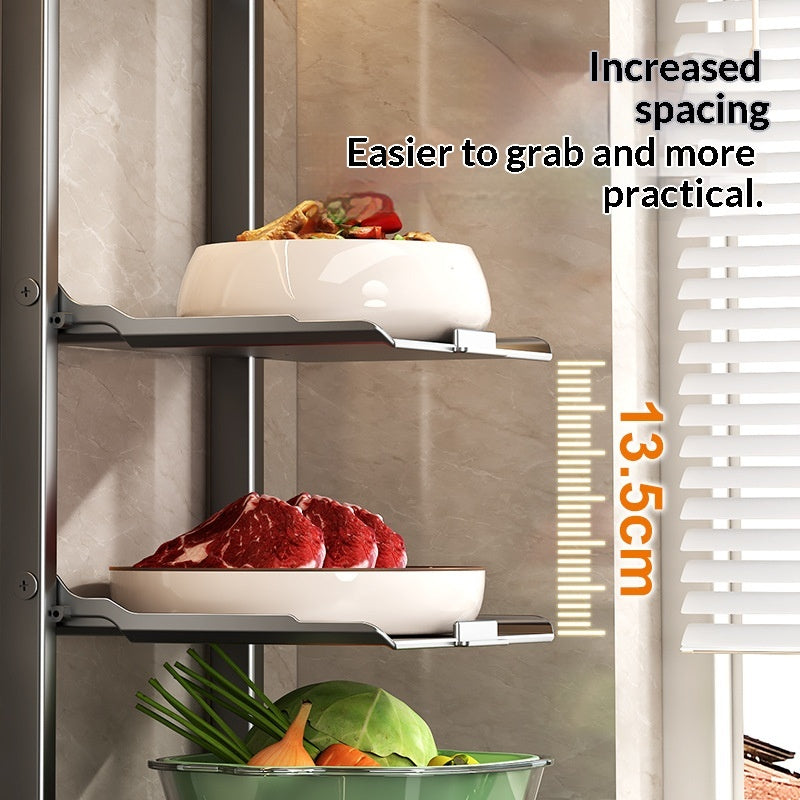 Foldable Kitchen Prep Rack – Magnetic Spice Organizer