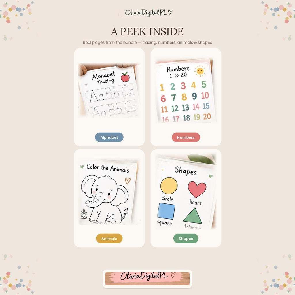 70,000+ Kids Learning Bundle, Preschool Worksheets, Homeschool Activities (Digital Download)