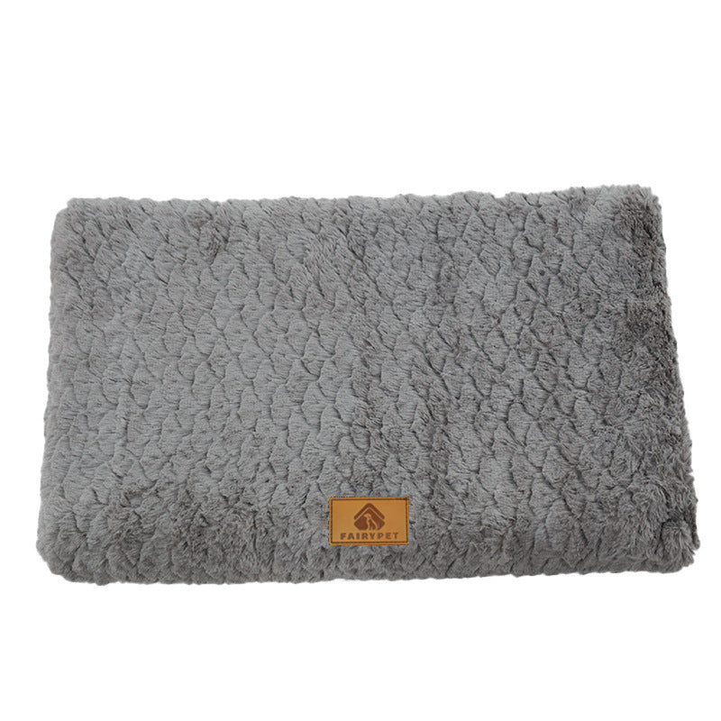 Thickened Plush Pet Mat – Compact Folding Yoga Mat