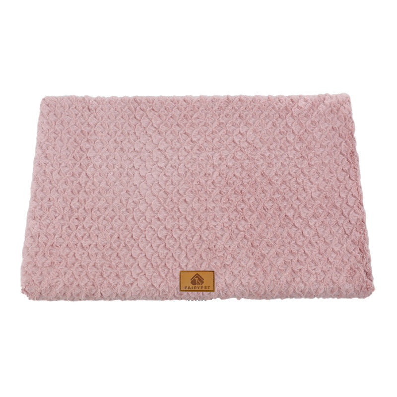 Thickened Plush Pet Mat – Compact Folding Yoga Mat