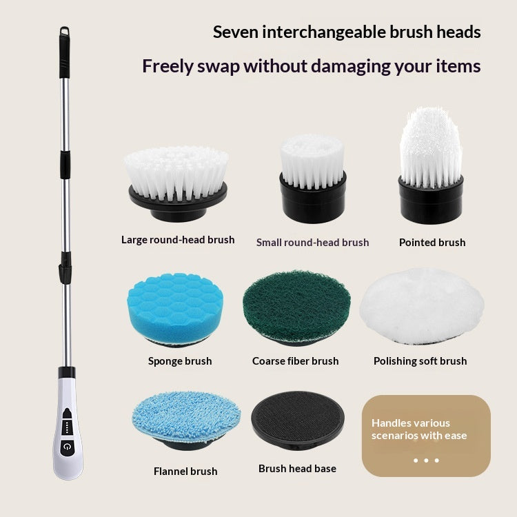 Compact Reusable Silicone Dish Brush – 7‑in‑1 Cordless Cleaning Power